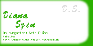 diana szin business card